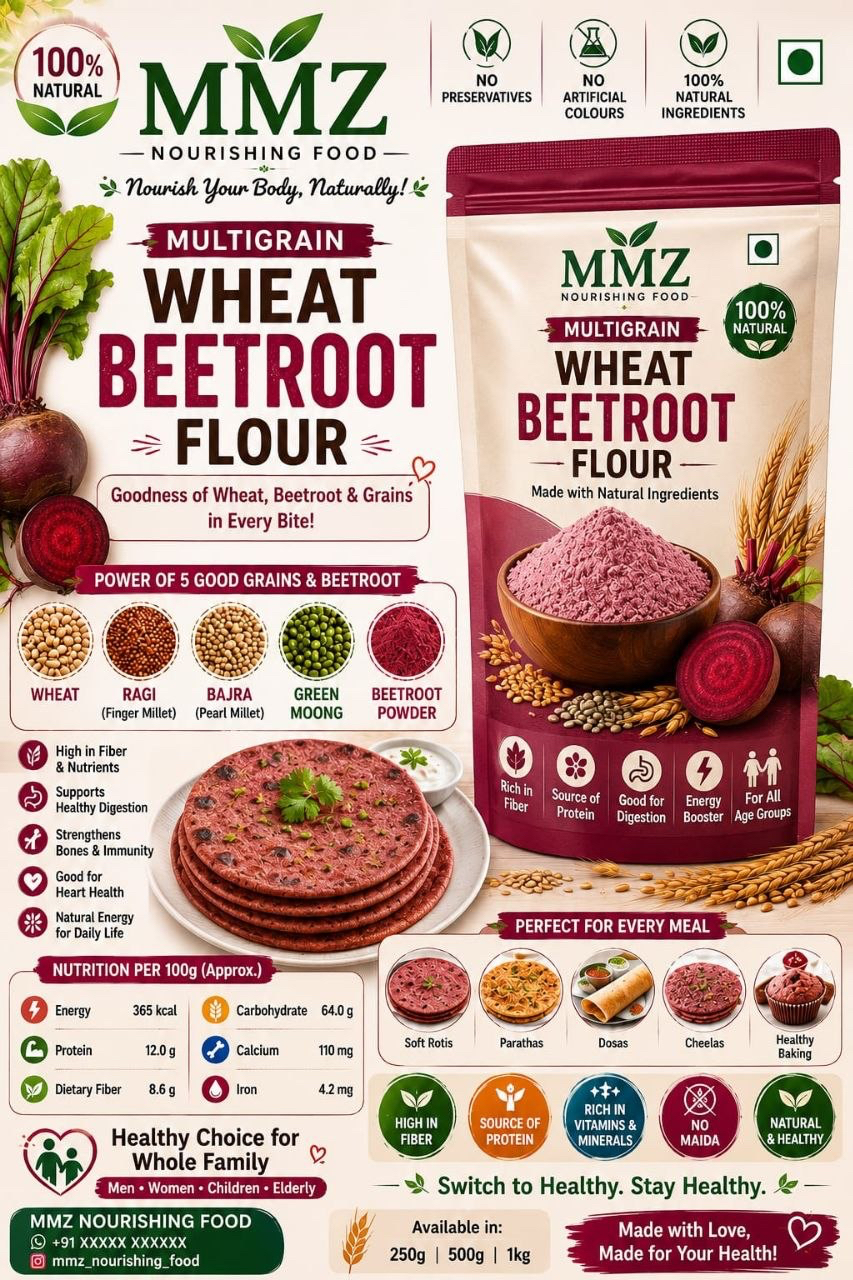 Multigrain Wheat Beetroot Flour product information